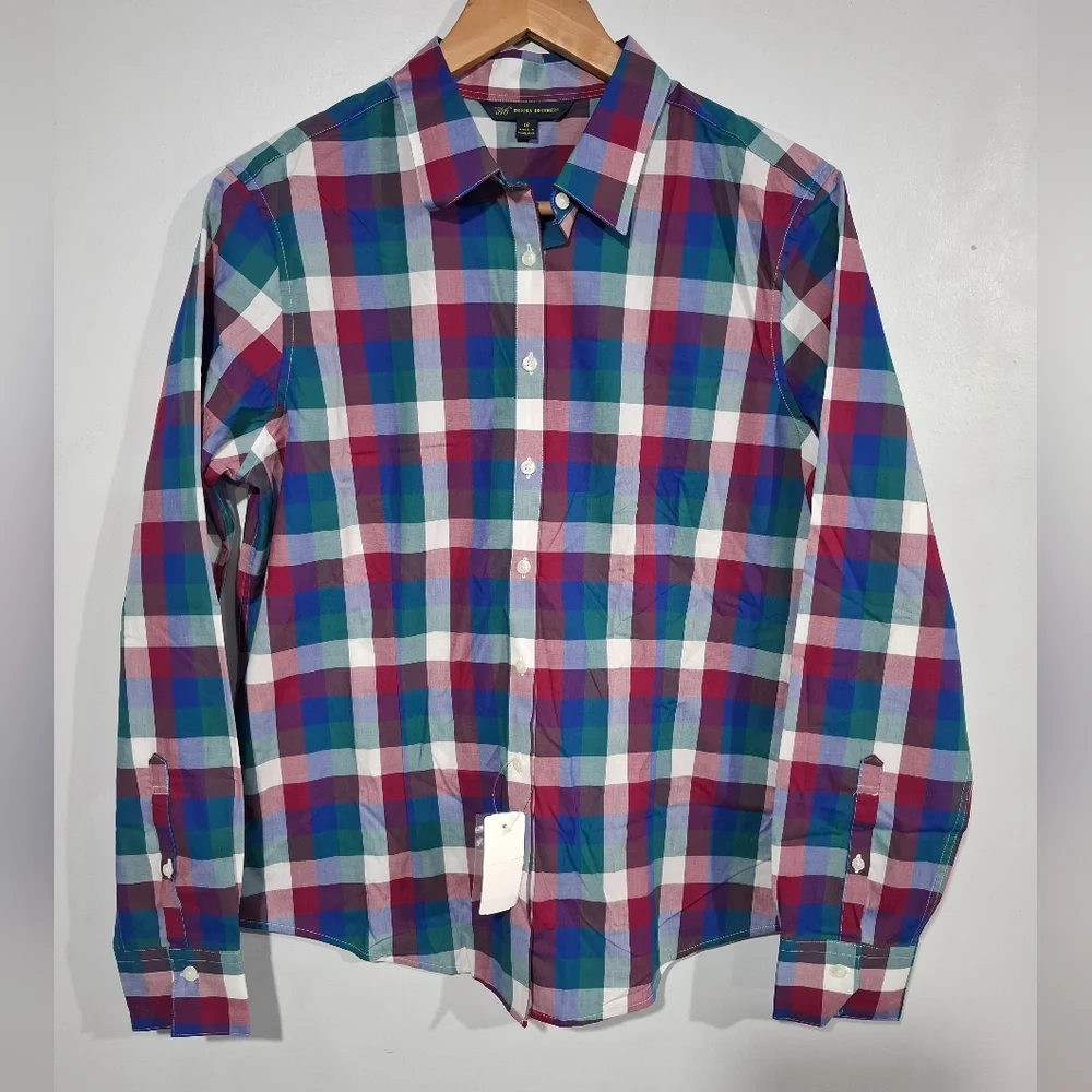 Brooks Brothers 346 Women’s Plaid Button-Down Shirt Size 12 Cotton Preppy Office - Picture 2 of 11